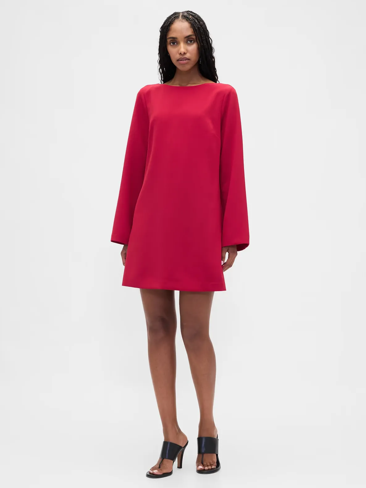 Boatneck Mini Shift Dress
