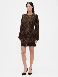 Boatneck Mini Shift Dress