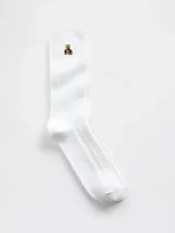 Brannan Bear Cable-Knit Crew Socks