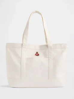 Brannan Bear Logo Denim Tote Bag