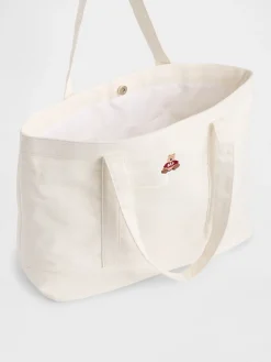 Brannan Bear Logo Denim Tote Bag
