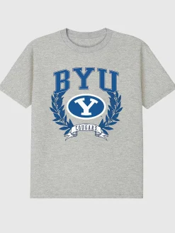 Brigham Young University Laurels Dark Graphic T-Shirt