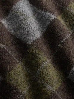 Brushed Argyle Sweater