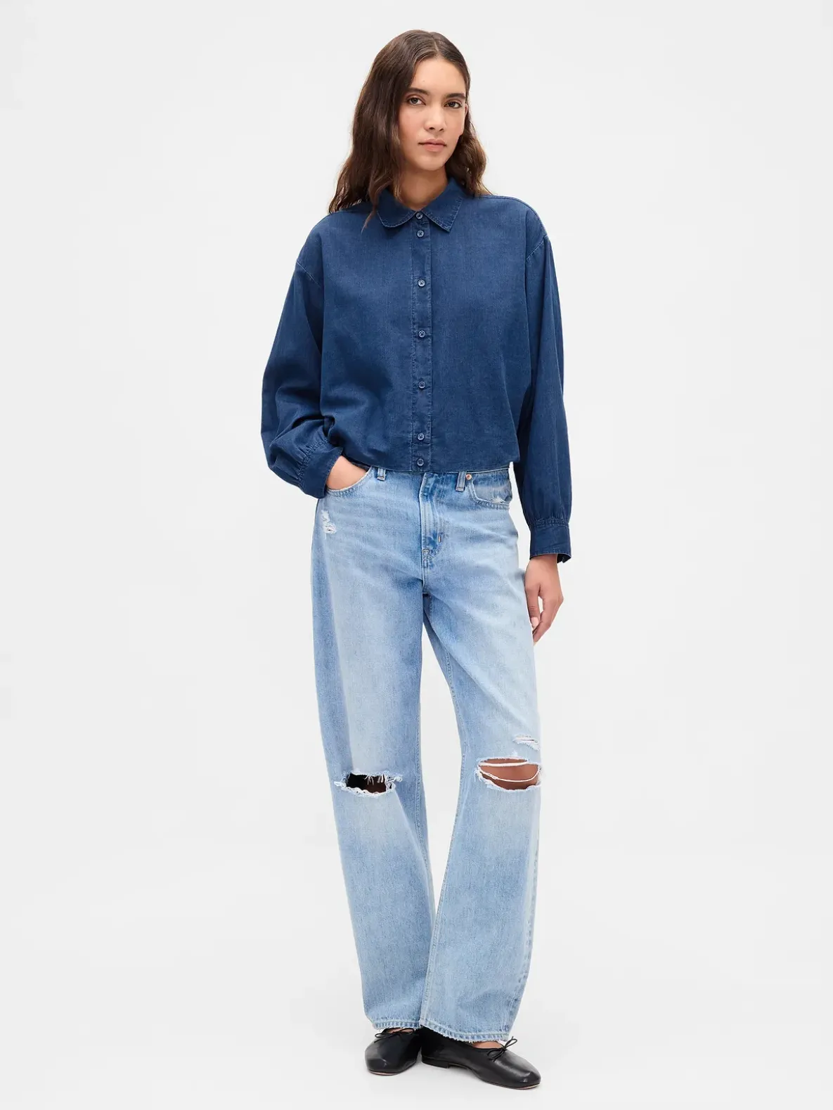 Bubble Hem Shirt