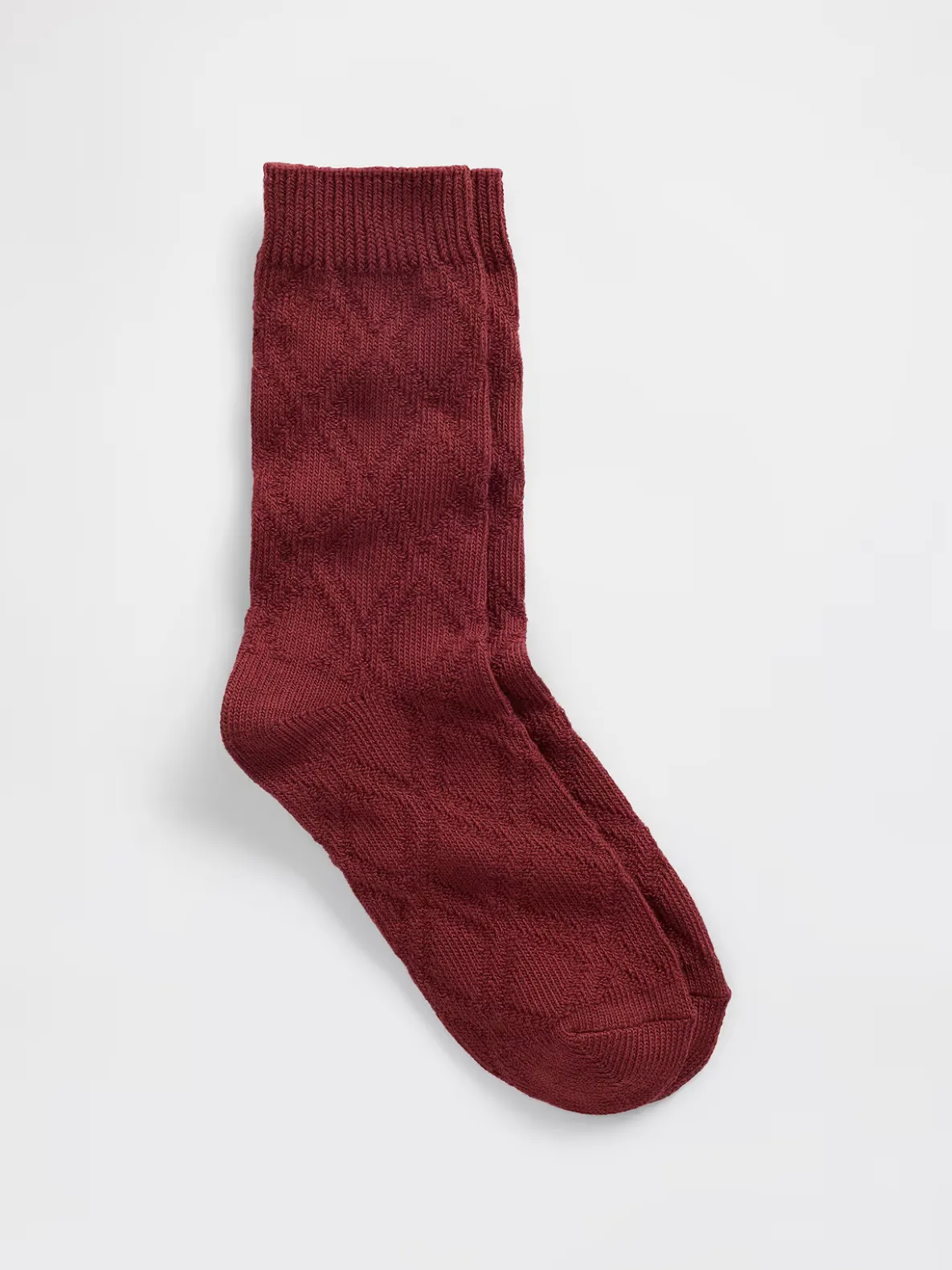 Cable-Knit Crew Socks