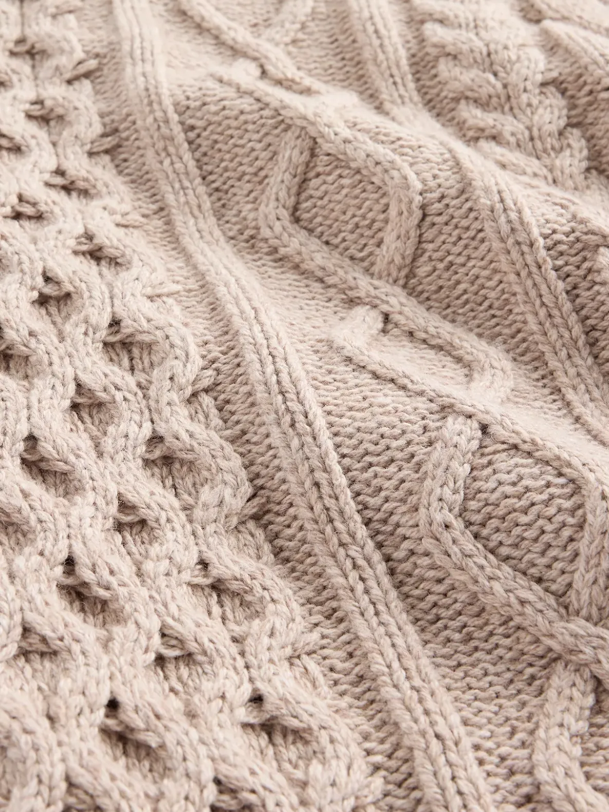 Cable-Knit Mini Sweater Dress