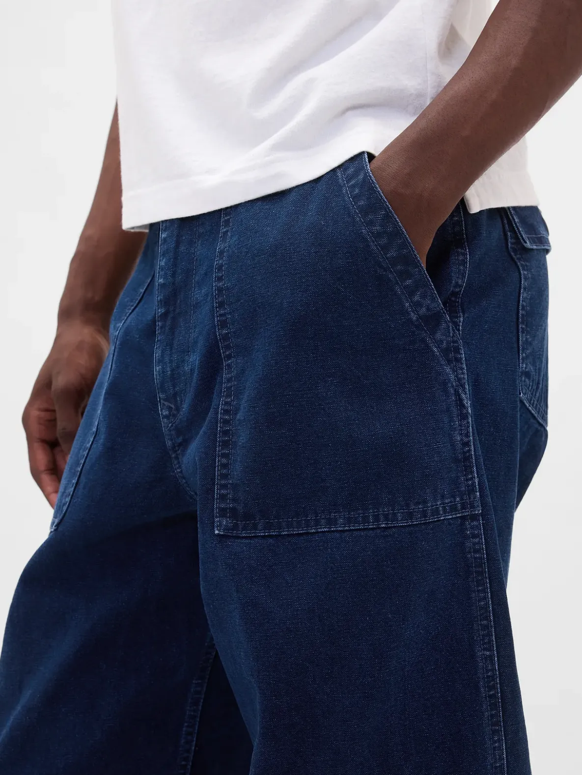 Canvas Baggy Trouser Jeans