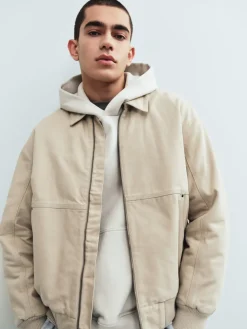 Canvas Bomber Jacket