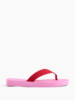 Canvas Platform Flip Flops