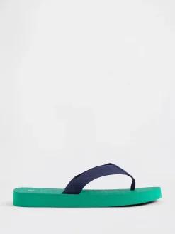 Canvas Platform Flip Flops
