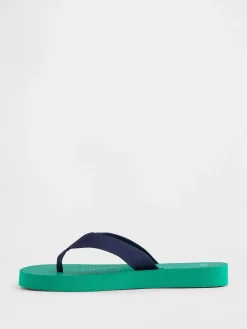 Canvas Platform Flip Flops