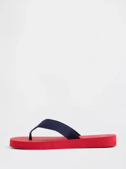 Canvas Platform Flip Flops