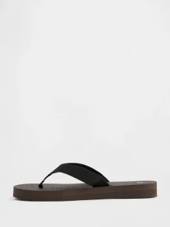 Canvas Platform Flip Flops
