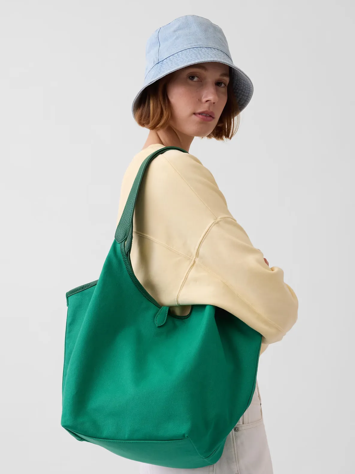 Canvas Slouchy Tote Bag
