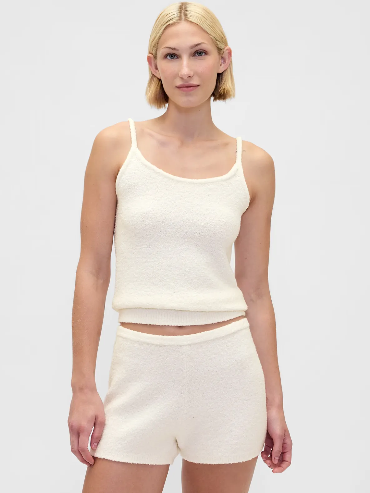 CashSoft Boucle Sweater Tank Top