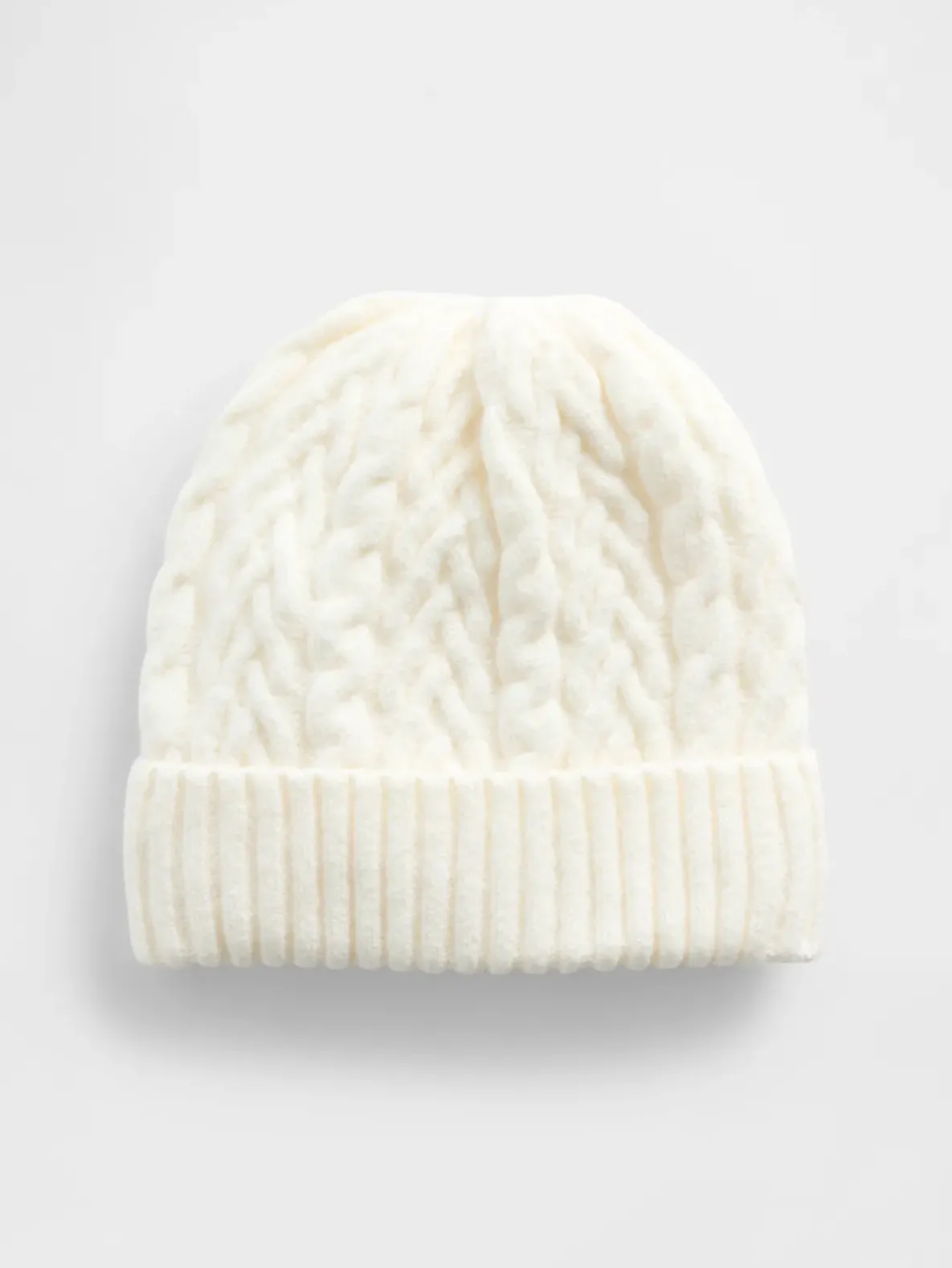 CashSoft Cable-Knit Beanie
