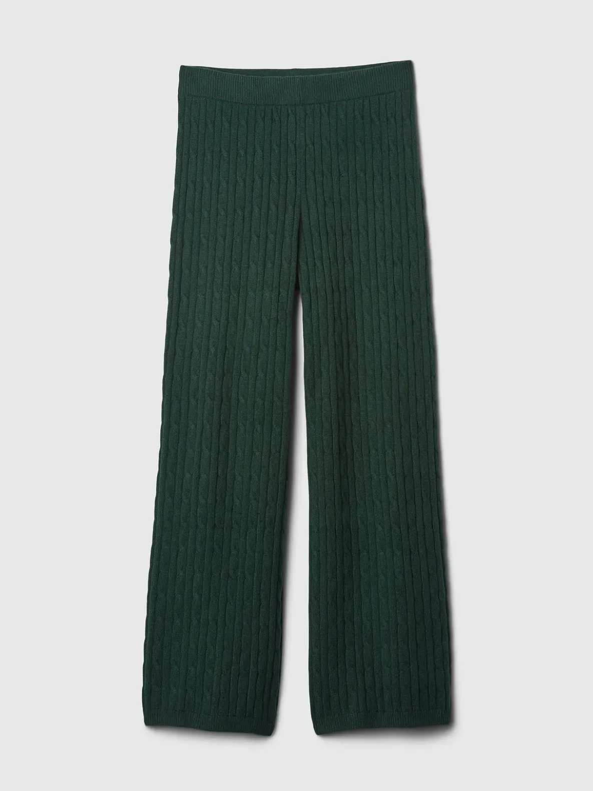 CashSoft Cable-Knit Sweater Pants