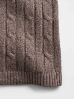 CashSoft Cable-Knit Sweater Pants