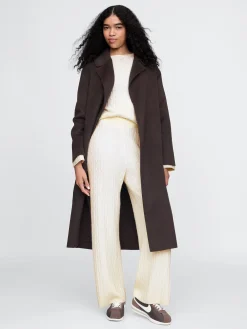 CashSoft Cable-Knit Sweater Pants