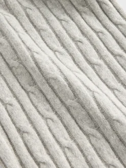 CashSoft Cable-Knit Sweater Pants