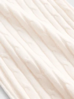 CashSoft Cable-Knit Sweater Pants