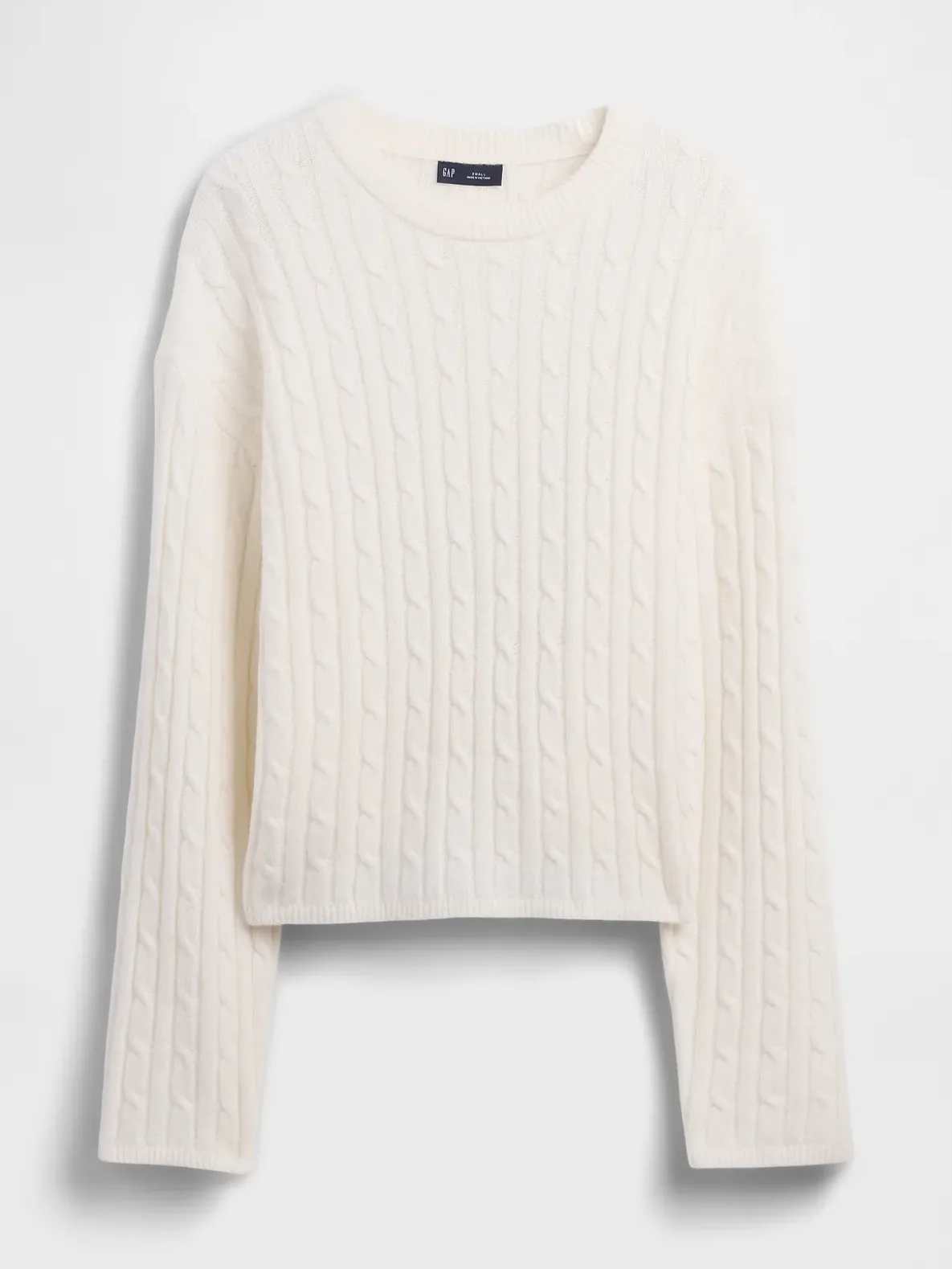 CashSoft Oversized Cable-Knit Sweater