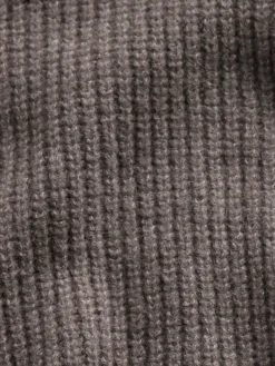 CashSoft Oversized Shaker-Stitch Hoodie