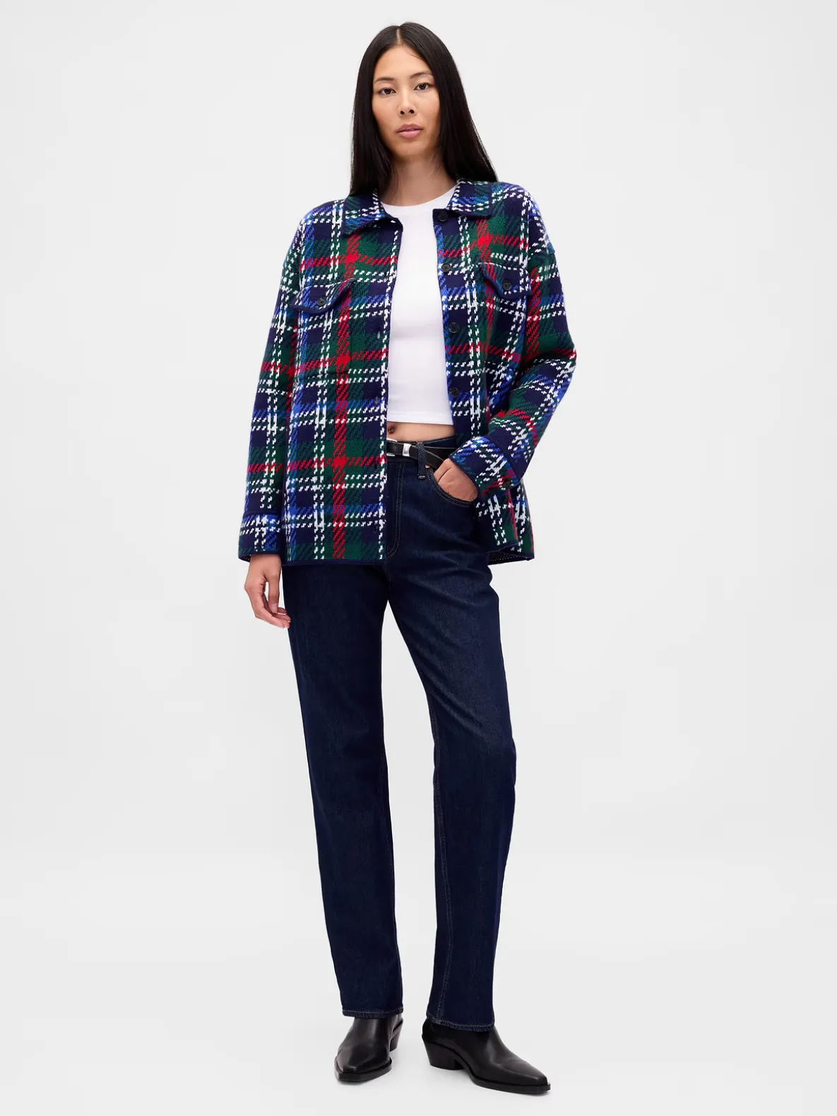 CashSoft Oversized Shirt Jacket