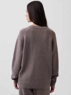 CashSoft Oversized V-Neck Sweater