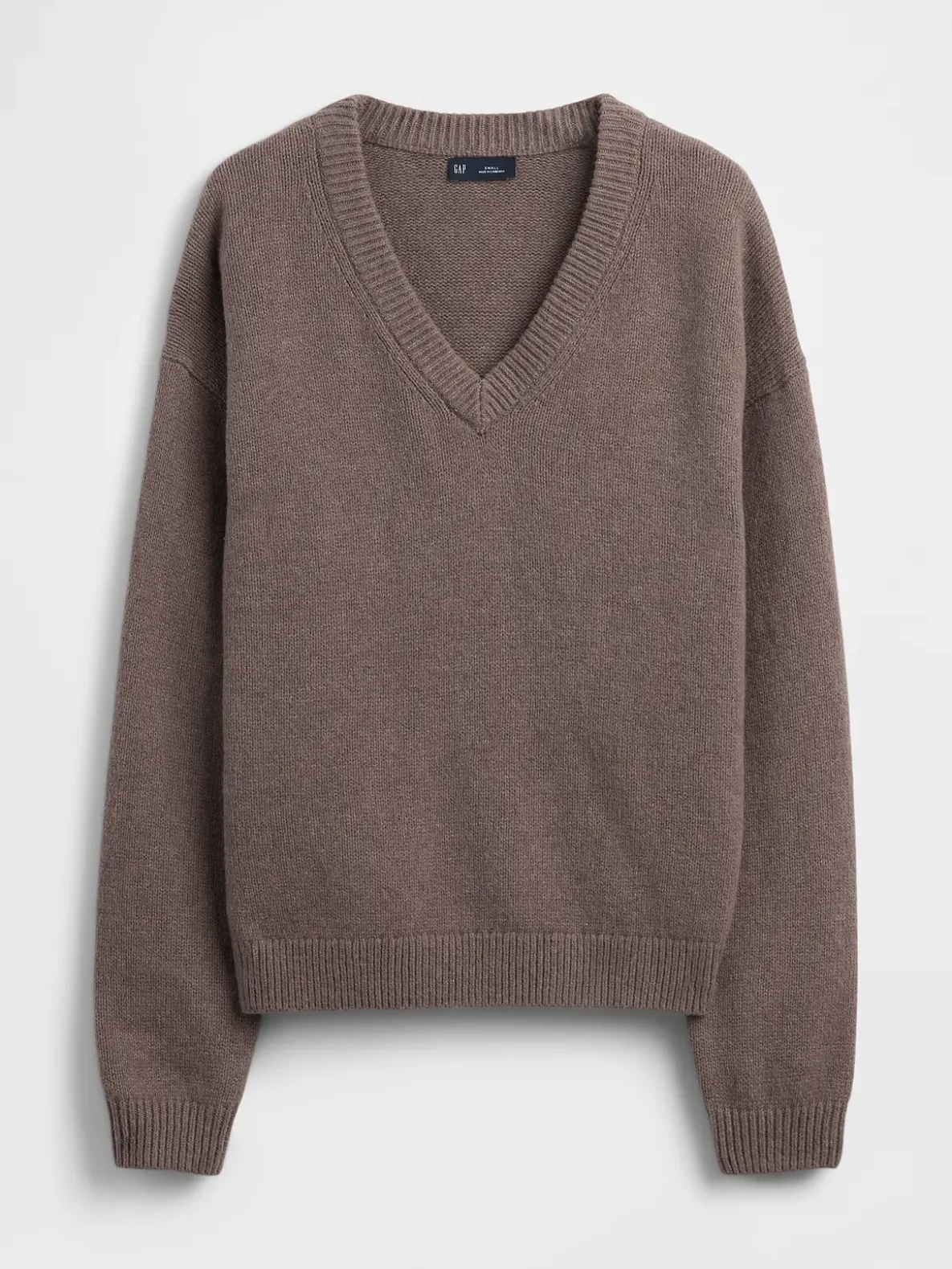 CashSoft Oversized V-Neck Sweater