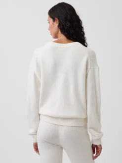 CashSoft Oversized V-Neck Sweater