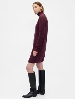 CashSoft Pointelle Turtleneck Sweater Dress