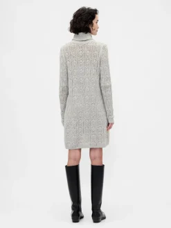 CashSoft Pointelle Turtleneck Sweater Dress