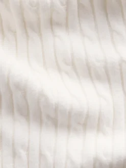 CashSoft Relaxed Cable-Knit Sweater Pants
