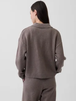 CashSoft Relaxed Polo Sweater