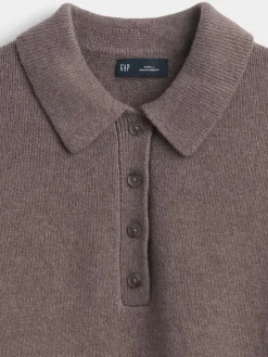 CashSoft Relaxed Polo Sweater