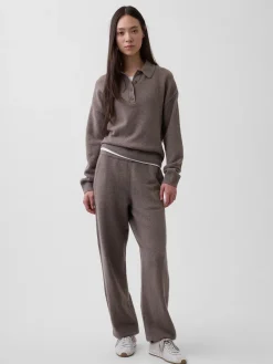 CashSoft Relaxed Polo Sweater