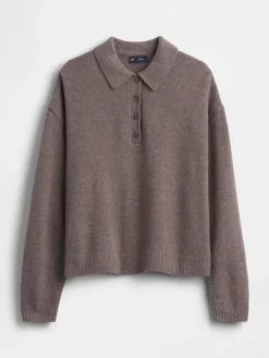 CashSoft Relaxed Polo Sweater