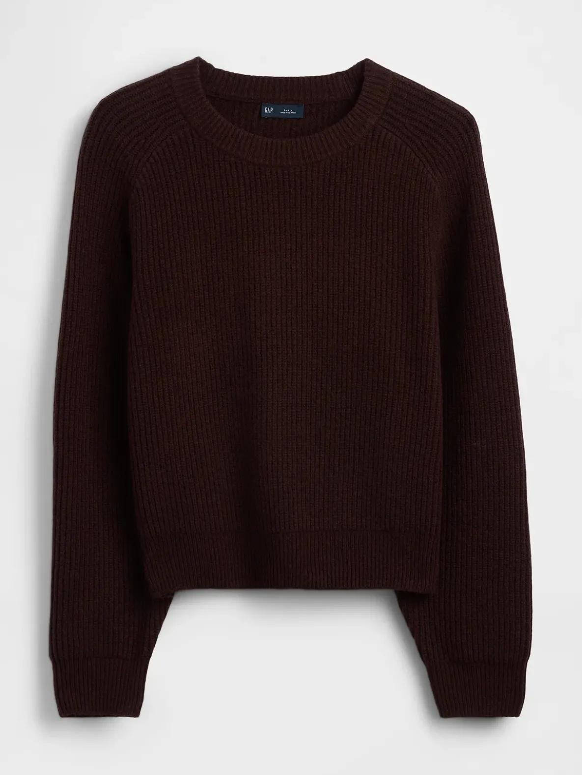 CashSoft Relaxed Shaker-Stitch Sweater