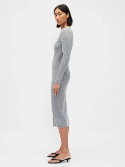 CashSoft Rib Midi Sweater Dress