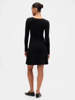 CashSoft Rib Mini Sweater Dress