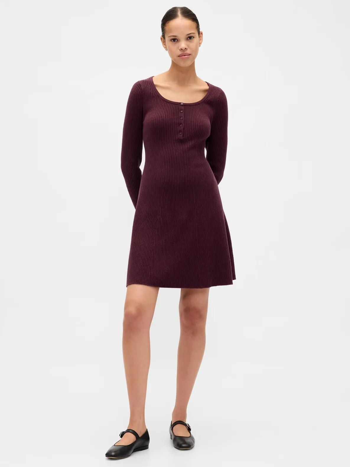 CashSoft Rib Mini Sweater Dress