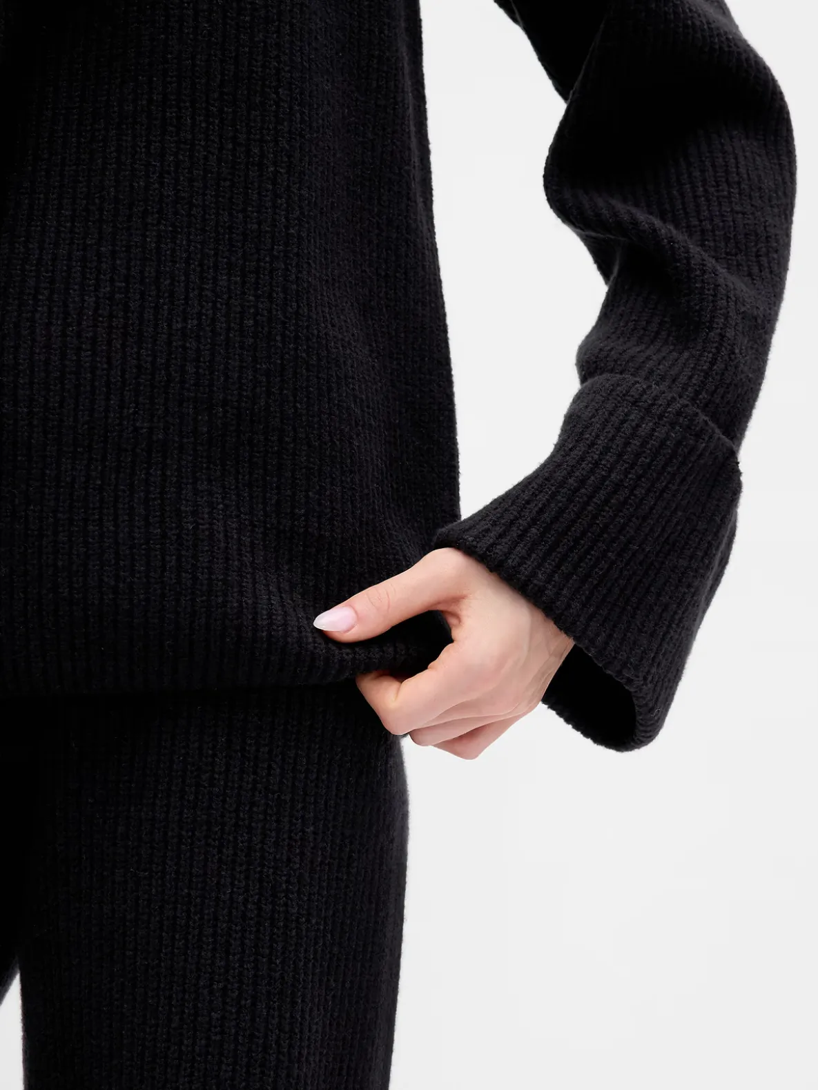 CashSoft Shaker-Stitch Boyfriend Sweater