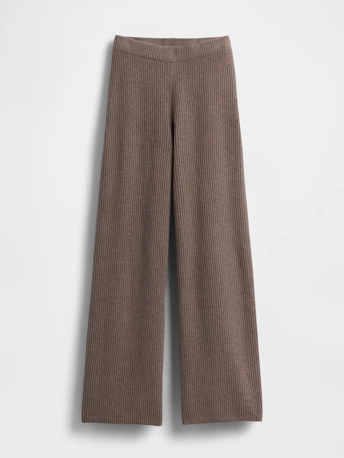 CashSoft Shaker-Stitch Sweater Pants