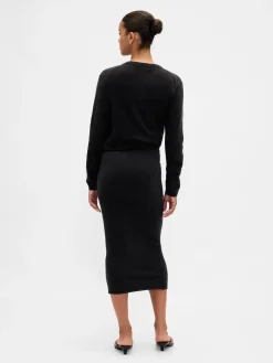 CashSoft Stretch Midi Skirt