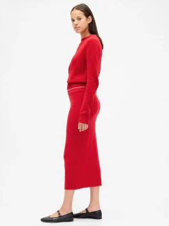 CashSoft Stretch Midi Skirt