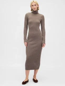 CashSoft Turtleneck Maxi Sweater Dress