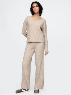 CashSoft Wide Rib Sweater Pants