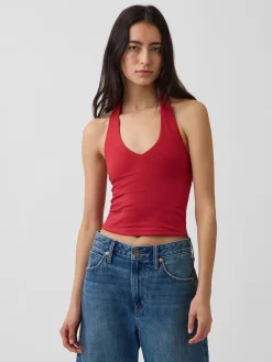 CloseKnit Halter Crop Top