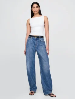 CloseKnit Jersey Boatneck Crop Tank Top
